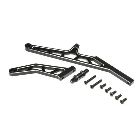 Losi Chassis Brace Set,Rear,Aluminum, Black: DBXL-E 2.0 (Z-LOS351015) Losi Chassis Brace Set,Rear,Aluminum, Black: DBXL-E 2.0 (Z-LOS351015)