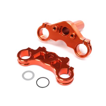 Losi Aluminum Triple Clamp Set, Orange: Promoto-MX (Z-LOS364004) Losi Aluminum Triple Clamp Set, Orange: Promoto-MX (Z-LOS364004)