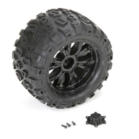 Losi Wheel and Tire Mounted (2): TEN MT (Z-LOS43010) Losi Wheel and Tire Mounted (2): TEN MT (Z-LOS43010)