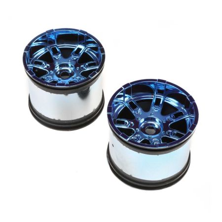 Losi Wheel, 17mm, Blue Chrome (2): LST 3XL-E (Z-LOS44001) Losi Wheel, 17mm, Blue Chrome (2): LST 3XL-E (Z-LOS44001)