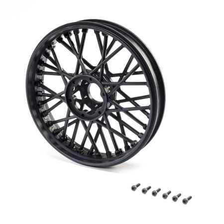 Losi Front Wheel Set, Black: Promoto-MX (Z-LOS46000) Losi Front Wheel Set, Black: Promoto-MX (Z-LOS46000)