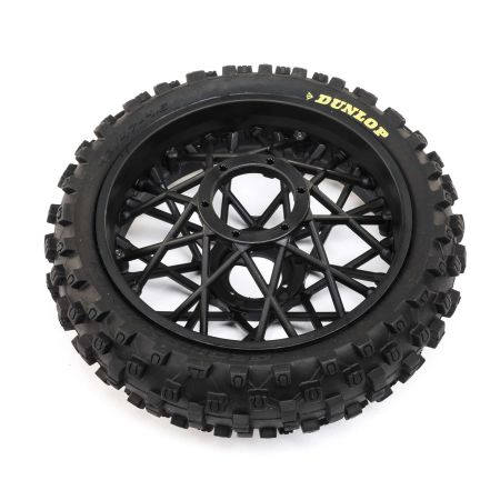 Losi Dunlop MX53 Rear Tire Mounted, Black: Promoto-MX (Z-LOS46005) Losi Dunlop MX53 Rear Tire Mounted, Black: Promoto-MX (Z-LOS46005)