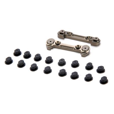 Losi Adjustable Front Hinge Pin Brace w/Inserts: 8B/8T (Z-LOSA1754) Losi Adjustable Front Hinge Pin Brace w/Inserts: 8B/8T (Z-LOSA1754)