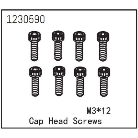 Absima Cap Head Screw M3*12 (8) Absima Cap Head Screw M3*12 (8)