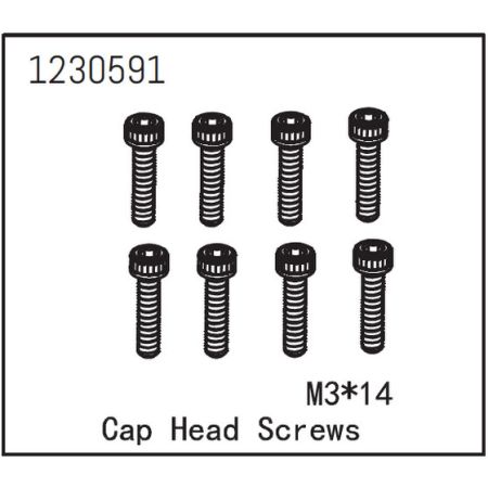 Absima Cap Head Screw M3*14 (8) Absima Cap Head Screw M3*14 (8)
