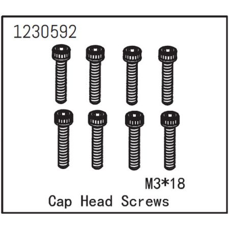 Absima Cap Head Screw M3*18 (8) Absima Cap Head Screw M3*18 (8)