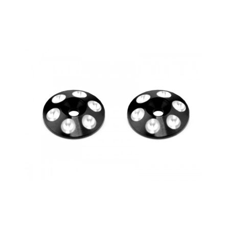Arrowmax Alloy Rear Wing Shims - Black - 2pcs (AM030102) Arrowmax Alloy Rear Wing Shims - Black - 2pcs (AM030102)