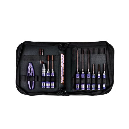 Arrowmax Toolset for 1/10 Offroad 12pcs + tool Bag (AM199447) Arrowmax Toolset for 1/10 Offroad 12pcs + tool Bag (AM199447)