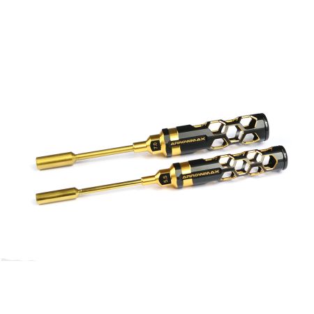 Arrowmax Nut Driver Set 5.5 & 7.0x100mm Black Golden (AM450992BG) Arrowmax Nut Driver Set 5.5 & 7.0x100mm Black Golden (AM450992BG)