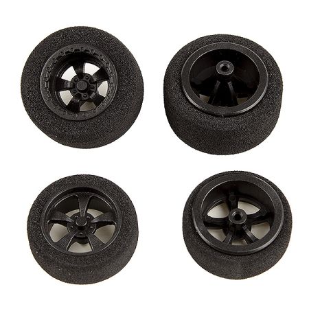 Team Associated DR28 Wheels & Tyres Mounted (F & R) Black (AS21446) Team Associated DR28 Wheels & Tyres Mounted (F & R) Black (AS21446)