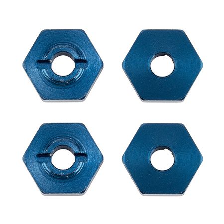 Team Associated Reflex 14B/14T FT Wheel Hexes Blue Alum. (4) (AS21562)