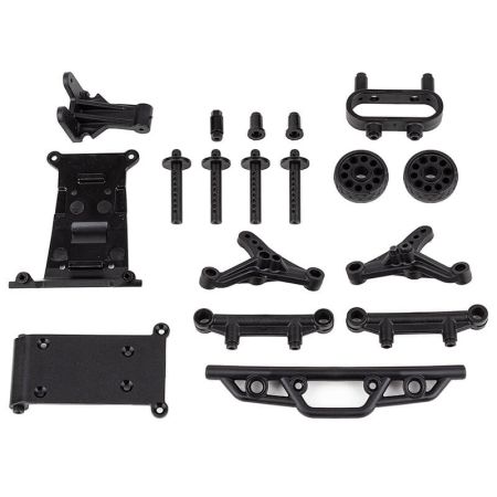 Team Associated Reflex 14MT Bumper, Wheelie Bar, Body Mount Set (AS21621) Team Associated Reflex 14MT Bumper, Wheelie Bar, Body Mount Set (AS21621)