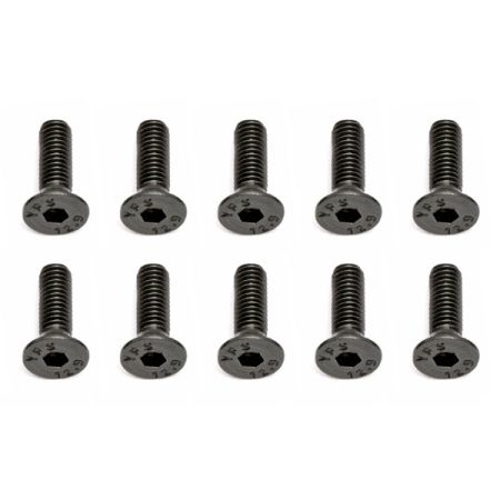 Team Associated M3 X 10 Flat Head Hex Screw (10) (AS25202) Team Associated M3 X 10 Flat Head Hex Screw (10) (AS25202)