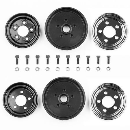 Team Associated Jay Halsey RC10 Front Wheels, Chrome (AS6395) Team Associated Jay Halsey RC10 Front Wheels, Chrome (AS6395)