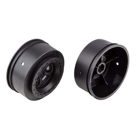Team Associated DR10 Drag Rear Wheels Black (AS71078) Team Associated DR10 Drag Rear Wheels Black (AS71078)