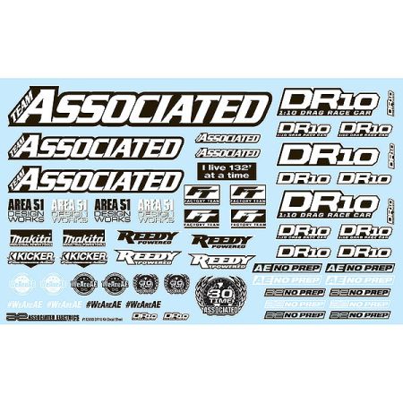 Team Associated DR10 Decal Sheet (AS71089) Team Associated DR10 Decal Sheet (AS71089)