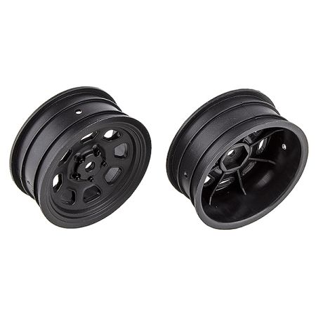 Team Associated SR10 Front Wheels Black (AS71096) Team Associated SR10 Front Wheels Black (AS71096)