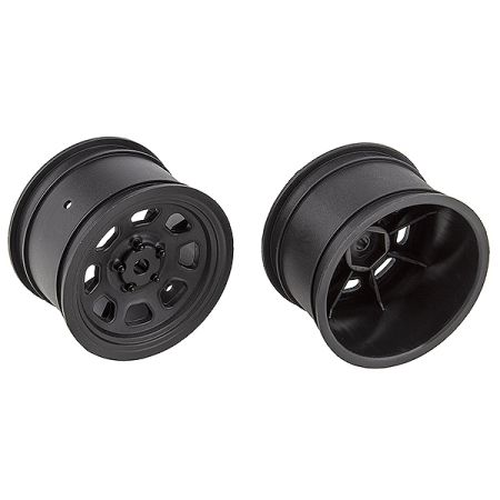 Team Associated SR10 Rear Wheels Black (AS71097) Team Associated SR10 Rear Wheels Black (AS71097)