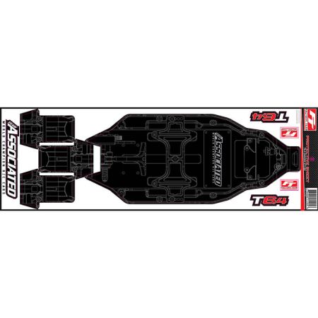 Team Associated T6.4 FT Chassis Protective Sheet Printed (AS71184) Team Associated T6.4 FT Chassis Protective Sheet Printed (AS71184)