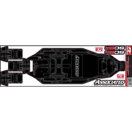Team Associated SC6.4 FT Chassis Protective Sheet Printed (AS71185) Team Associated SC6.4 FT Chassis Protective Sheet Printed (AS71185)