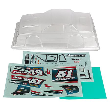 Team Associated SR10 Street Stock Body Shell Clear (AS71192) Team Associated SR10 Street Stock Body Shell Clear (AS71192)