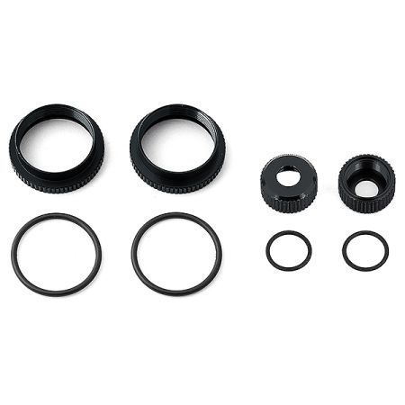 Team Associated 16mm Shock Collar & Seal Retainer Set - Black (AS81492) Team Associated 16mm Shock Collar & Seal Retainer Set - Black (AS81492)