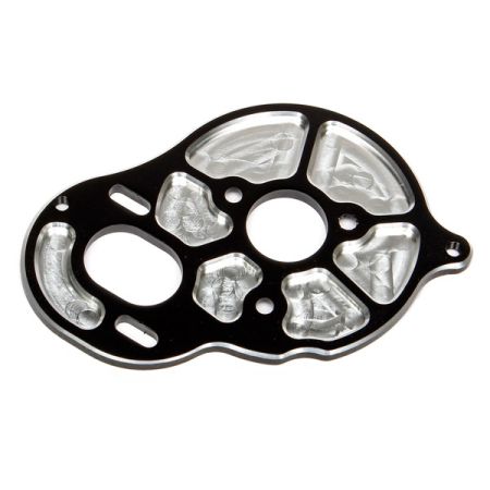 Team Associated Factory Team Front Motor Plate - Black (3 Gear) (AS91602)