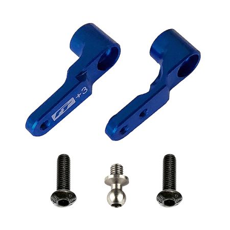Team Associated B6.3 FT Steering Bellcrank +3mm Blue (AS91914) Team Associated B6.3 FT Steering Bellcrank +3mm Blue (AS91914)