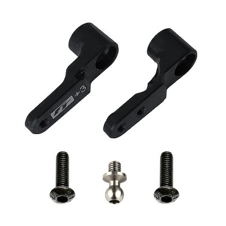 Team Associated B6.3 FT Steering Bellcrank +3mm Black (AS91915) Team Associated B6.3 FT Steering Bellcrank +3mm Black (AS91915)