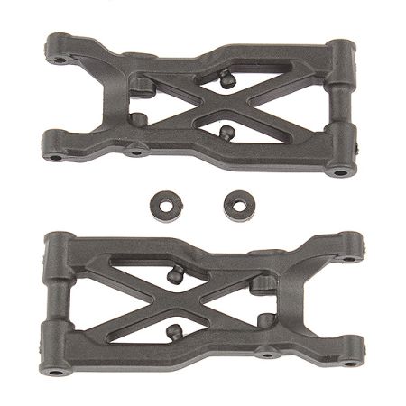 Team Associated B74/B74.1 FT Rear Suspension Arms Carbon Fibre (AS92298) Team Associated B74/B74.1 FT Rear Suspension Arms Carbon Fibre (AS92298)
