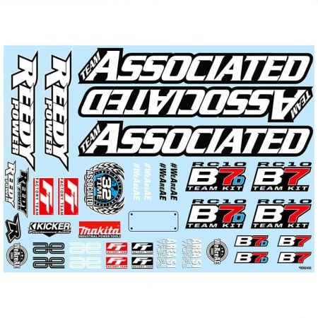 Team Associated RC10B7 Decal Sheet (AS92465) Team Associated RC10B7 Decal Sheet (AS92465)