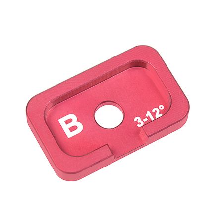 Corally Alum. Caster Adjustment Plate FSx10 B 3Deg 12Deg 1Pc (C-00120-037)