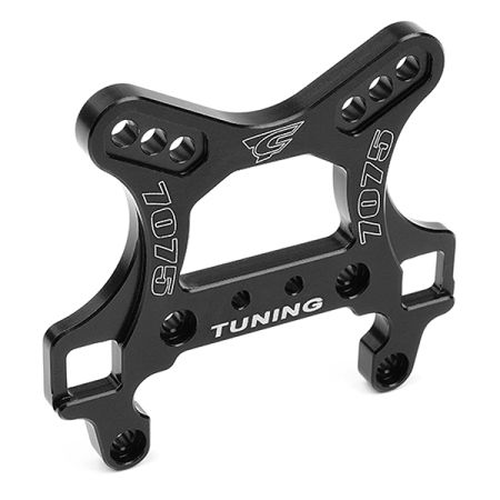 Corally Shock Tower Front SwiSS 7075 T6 5mm Hard Black (C-00180-424)