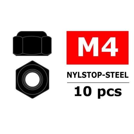 Corally Steel Nut M4 Black Coated 10 Pcs (C-3103-40-6) Corally Steel Nut M4 Black Coated 10 Pcs (C-3103-40-6)