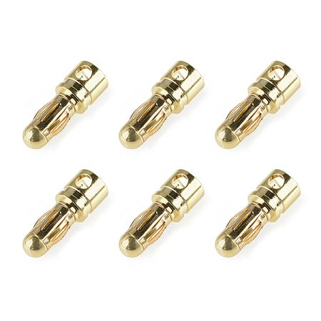 Corally Bullit Connector 3.5mm Male Spring Type Gold Plated Wire Straight 6Pcs (C-50171) Corally Bullit Connector 3.5mm Male Spring Type Gold Plated Wire Straight 6Pcs (C-50171)