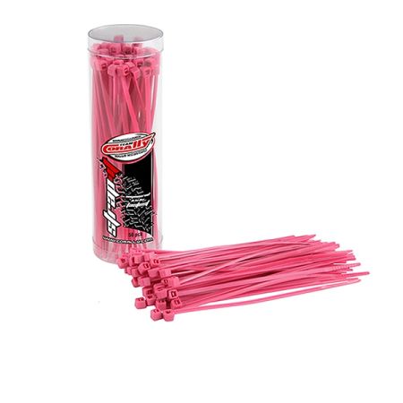 CORALLY STRAPIT CABLE TIE WRAPS PINK 2.5X100MM 50 PCS CORALLY STRAPIT CABLE TIE WRAPS PINK 2.5X100MM 50 PCS