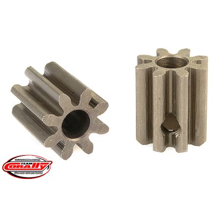 Corally 32 Dp Pinion Short Hardened Steel 8 Teeth Shaft Dia. 3.17mm (C-71508) Corally 32 Dp Pinion Short Hardened Steel 8 Teeth Shaft Dia. 3.17mm (C-71508)