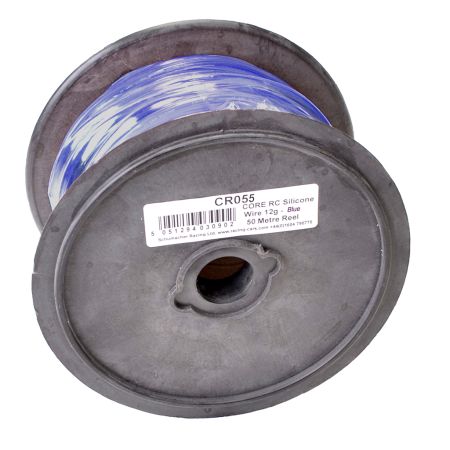 Core RC Silicone Wire 12AWG - Blue 50 Metre Reel (CR055) Core RC Silicone Wire 12AWG - Blue 50 Metre Reel (CR055)