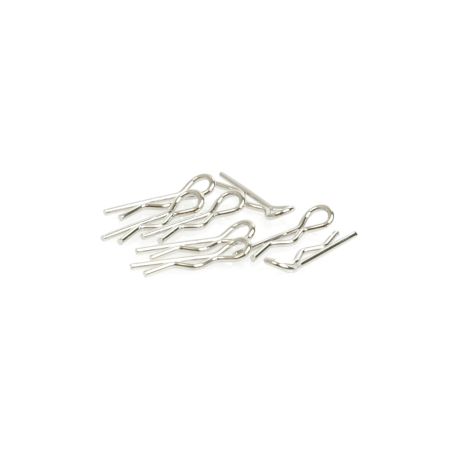 Core RC Small Body Clip 1/10 - Silver (8) Core RC Small Body Clip 1/10 - Silver (8)