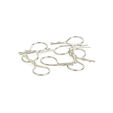 Core RC Big Body Clip 1/10 - Silver (8) Core RC Big Body Clip 1/10 - Silver (8)