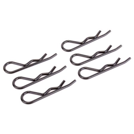 Core RC Body Clips 1/8 - Black - (6) Core RC Body Clips 1/8 - Black - (6)
