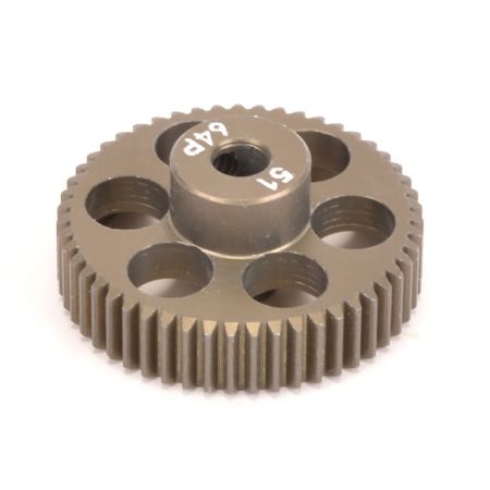 Core RC Pinion Gear 64DP 51T (7075 Hard) (CR6451) Core RC Pinion Gear 64DP 51T (7075 Hard) (CR6451)