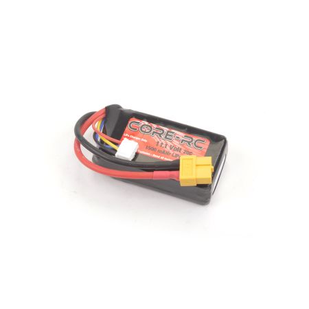 Core RC 1500mAh 11.1V 3S 20C S/C LiPo XT60 (CR785) Core RC 1500mAh 11.1V 3S 20C S/C LiPo XT60 (CR785)