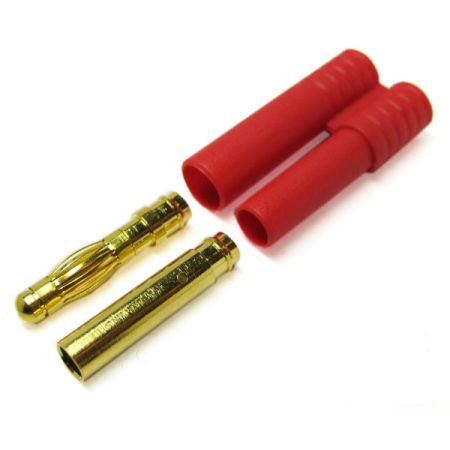Etronix 4.0mm Gold Connector W/Housing (ET0604) Etronix 4.0mm Gold Connector W/Housing (ET0604)