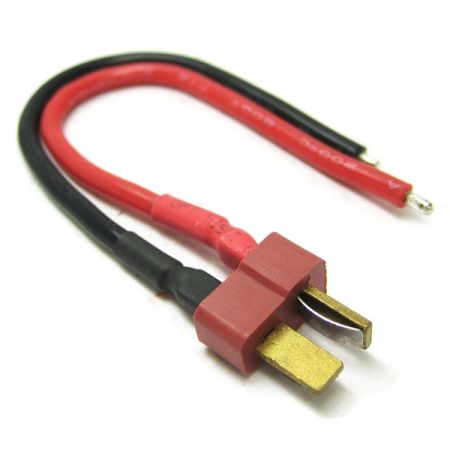 Etronix Male Deans Plug With 10cm 14Awg Silicone Wire Etronix Male Deans Plug With 10cm 14Awg Silicone Wire