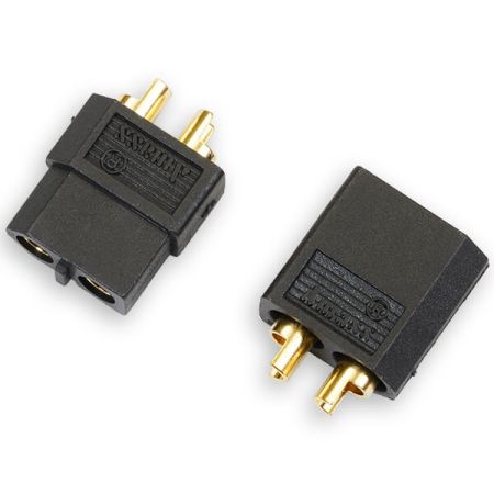 Etronix XT-60 Connector (Male/Female) Black (ET0796BK)