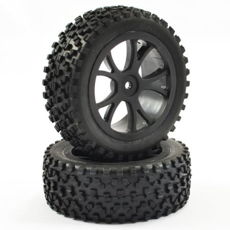 FASTRAX 1/10TH MOUNTED CUBOID BUGGY FRONT TYRES 10-SPOKE FASTRAX 1/10TH MOUNTED CUBOID BUGGY FRONT TYRES 10-SPOKE