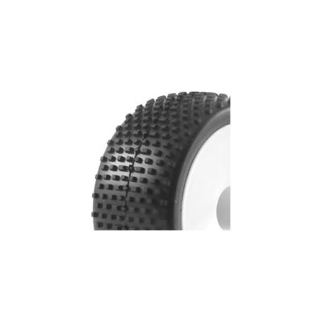 Fastrax 1:10th Mounted Buggy Tyres LP 'Block' Rear (FAST0041)