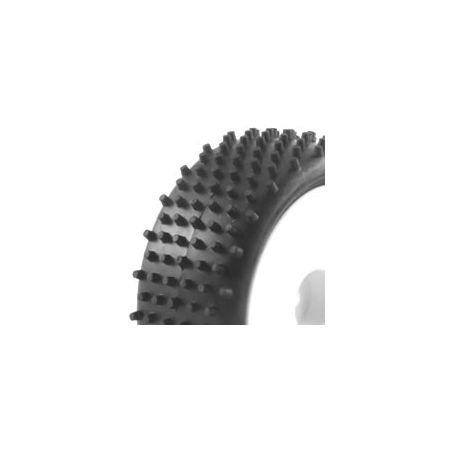 Fastrax 1:10th Mounted Buggy Tyres LP 'Stub' Front (FAST0046)
