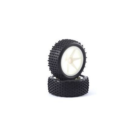 Fastrax 1:10 Mounted Buggy Tyres Lp 'Stub' Front (Spoked) Fastrax 1:10 Mounted Buggy Tyres Lp 'Stub' Front (Spoked)